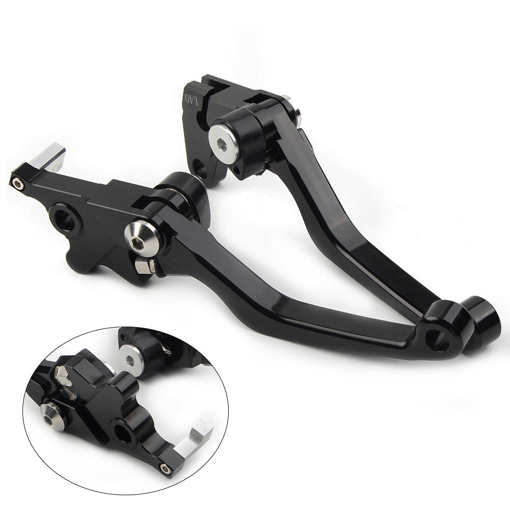 Black CNC Pivot Clutch Brake Levers Handle For 2000-22 for Suzuki DRZ400S DRZ400SM
