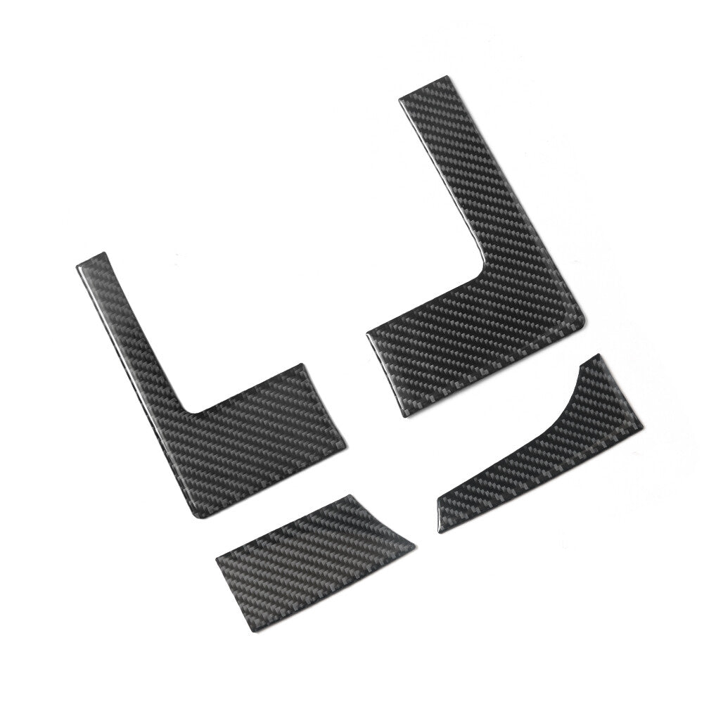 4Pcs Carbon Fiber Speedometer Dashboard Cover Trim for Dodge for RAM 1500 2009-2012