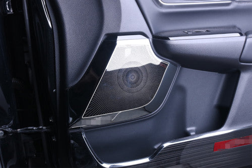 Black Titanium Inner Door Horn Speaker Cover Trims for Honda CRV CR-V 2017-2022