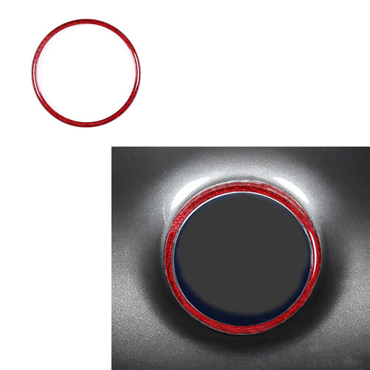 Real Carbon Fiber Rear Logo Ring Trim for Alfa Romeo Giulia for Stelvio 2020-23