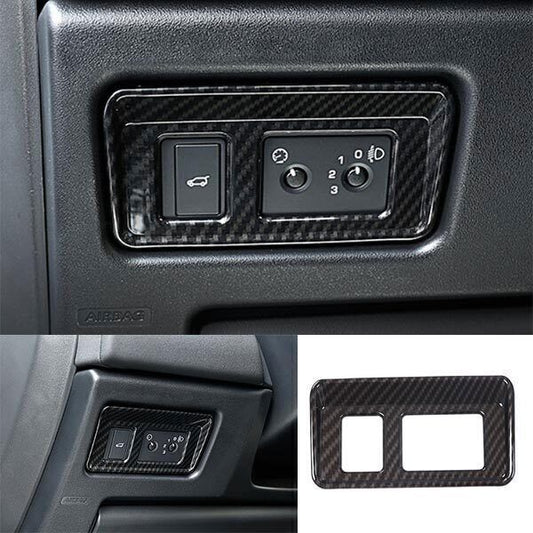 For Discovery Sport SE 15-19 Carbon Fiber Driver's Side Dash Control Cover Trim