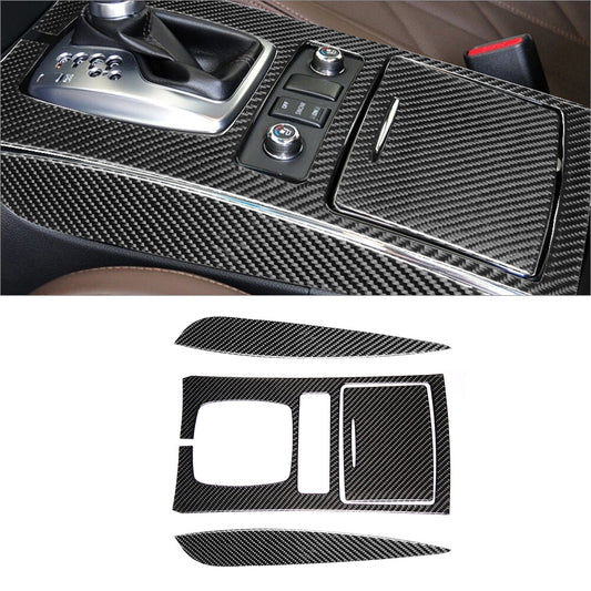 4Pcs Carbon Fiber Gear Shift Panel Cover Trim for Infiniti FX 2009-13/QX70 14-17