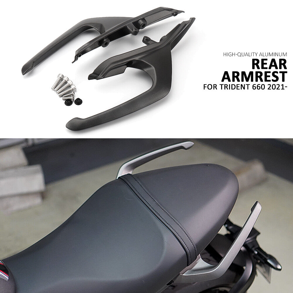 CNC Passenger Pillion for Seat Grab Handle Bar Hand Rail For Trident 660 2021-2023