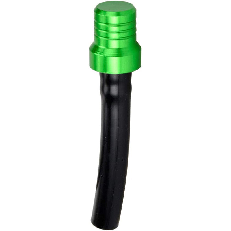 Billet Valve Vent Breather Hose Tube ATV Dirt Quad Bike Fuel Gas Cap Cover Green