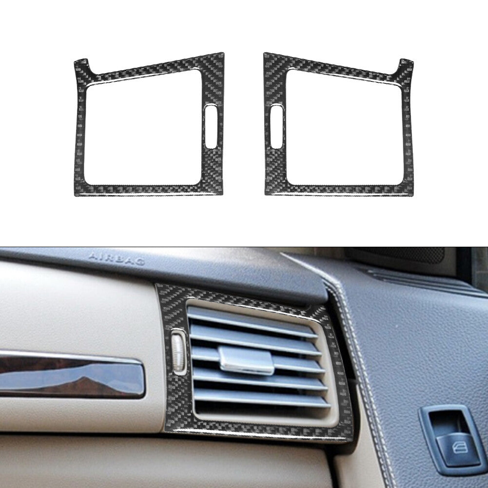 2X Carbon Fiber L and R Vent Trim Panel for Mercedes R Class 2009-2012