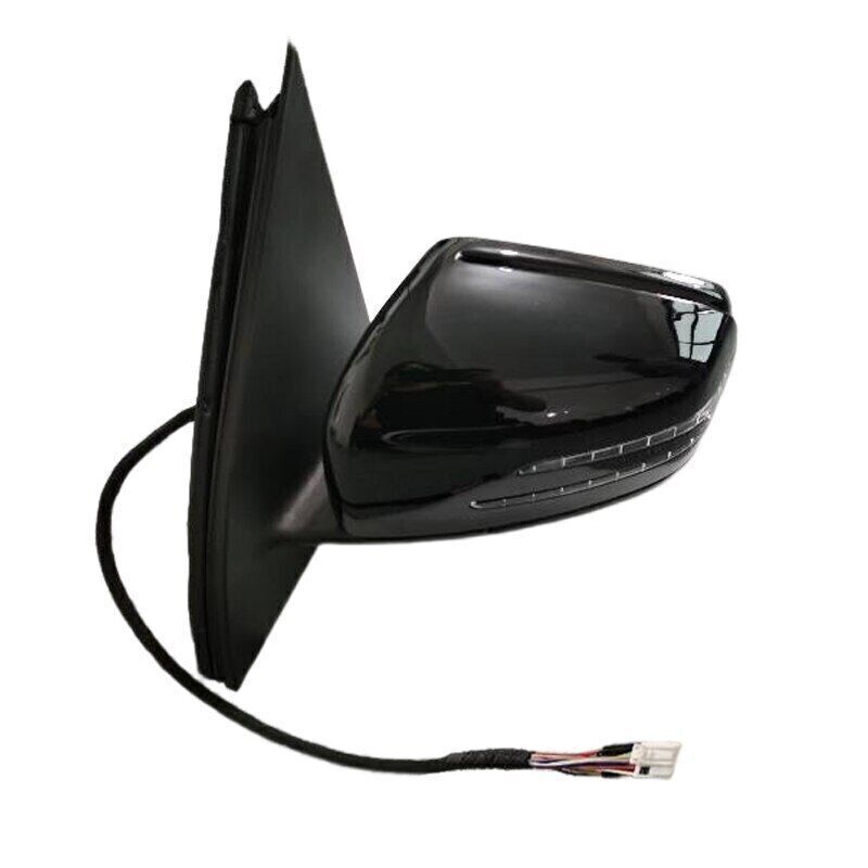 for Mercedes Benz W166 ML166 ML300 2012-15 Pair Black Rear View Mirror Assembly