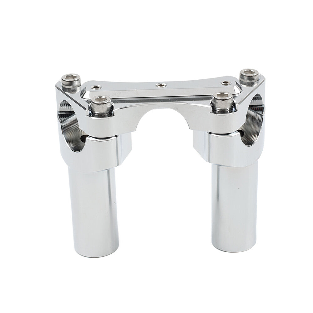 3.5 Straight Handlebar Riser  Top Clamp Chrome FIT for Harley Dyna Tour Road Glide