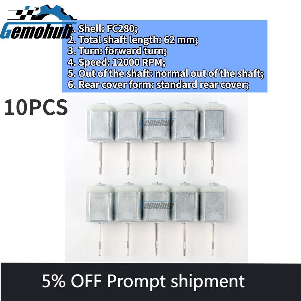 10PCS FC280 Micro size 12V electric Dc motor for Car Door Lock Actuator Motor