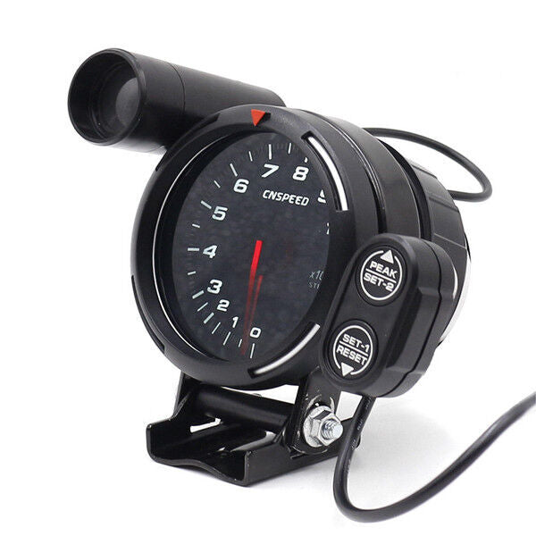 3.5-inch 12V Automotive Tachometer 0-11000 RPM + Peak Memory Function