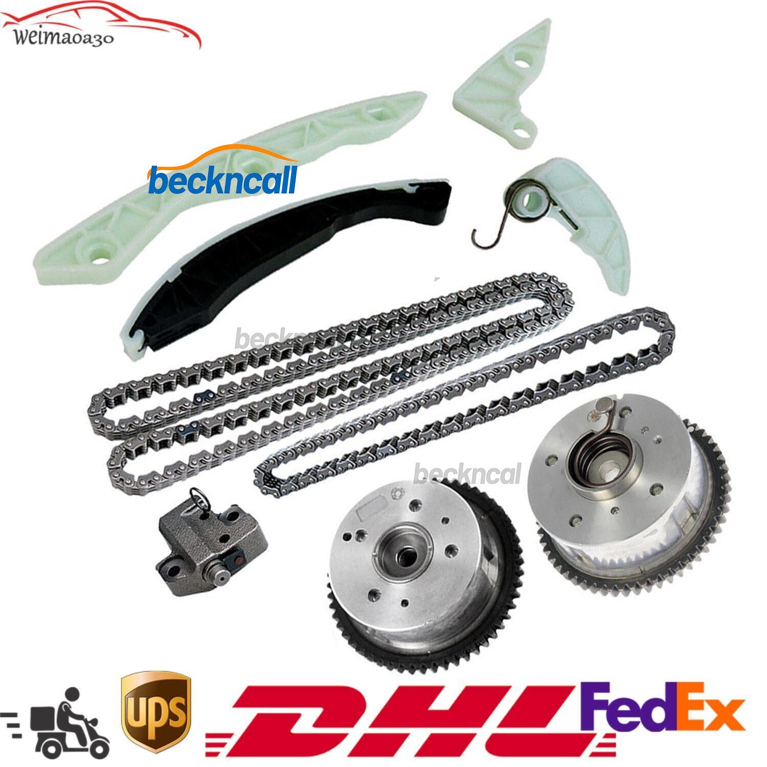 Timing Chain Kit Camshaft Phaser for Kia Forte for Hyundai for Genesis Coupe for Tucson 2.0L