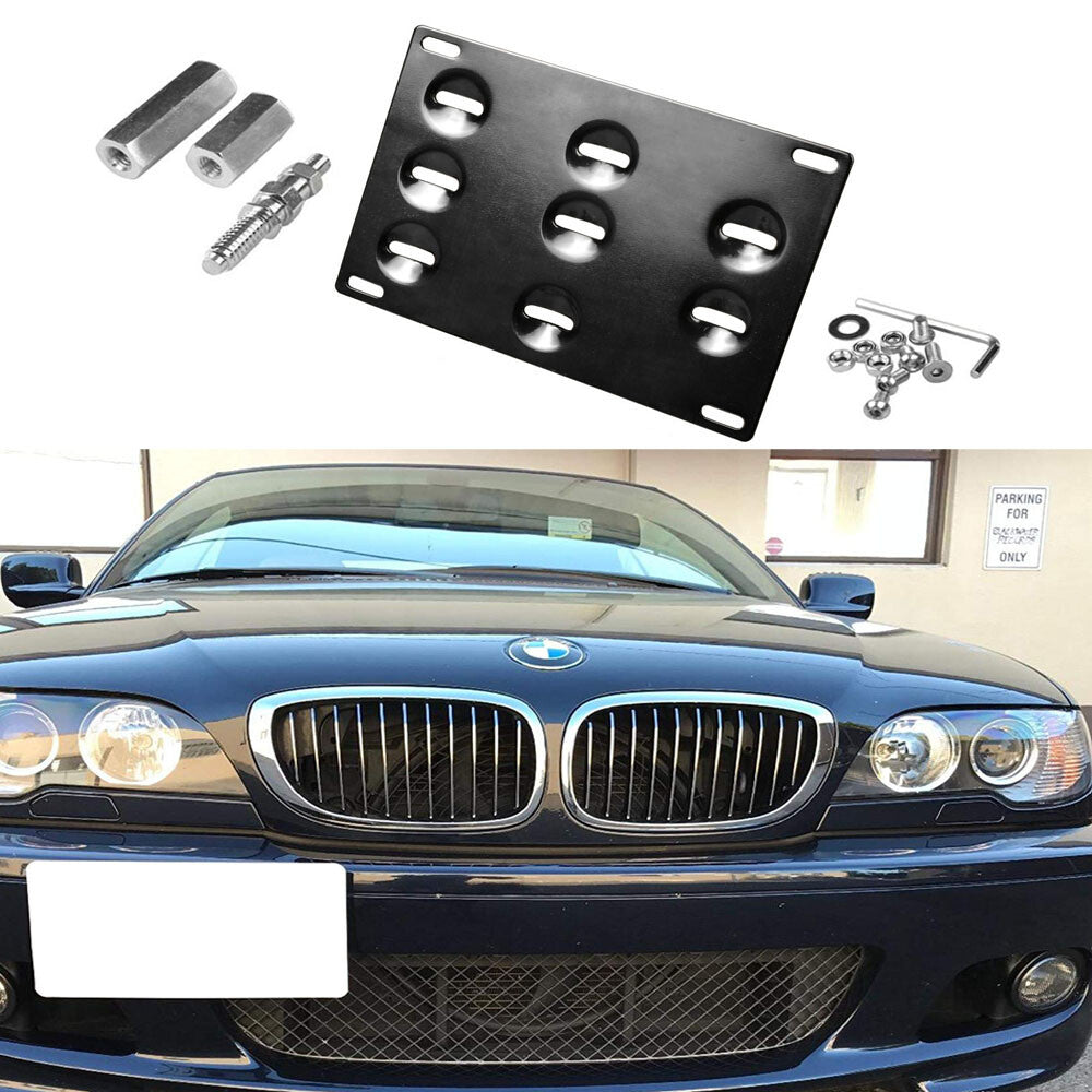 Tow Hook License Plate Mounting Bracket Holder for BMW 325 335I 330 M3 M5 E60 X3