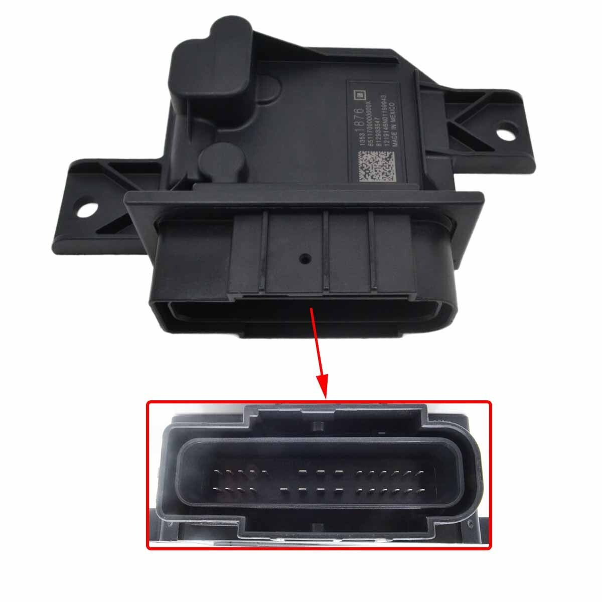 Fuel pump control module 13531876 is compatible with Encore Blazer XT5 Equinox.