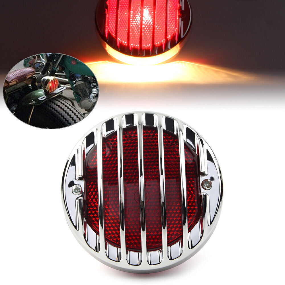 Chrome Tail Brake Light fit for Harley Bobber Rat Custom Chopper Hot Motorcycle