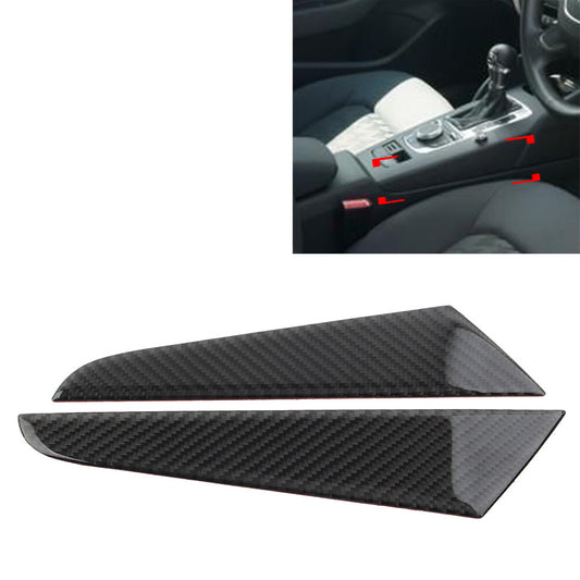 Gear Shift Panel Side Cover Trim Carbon Fiber Look for Audi A3 8V 2014-2019 RHD