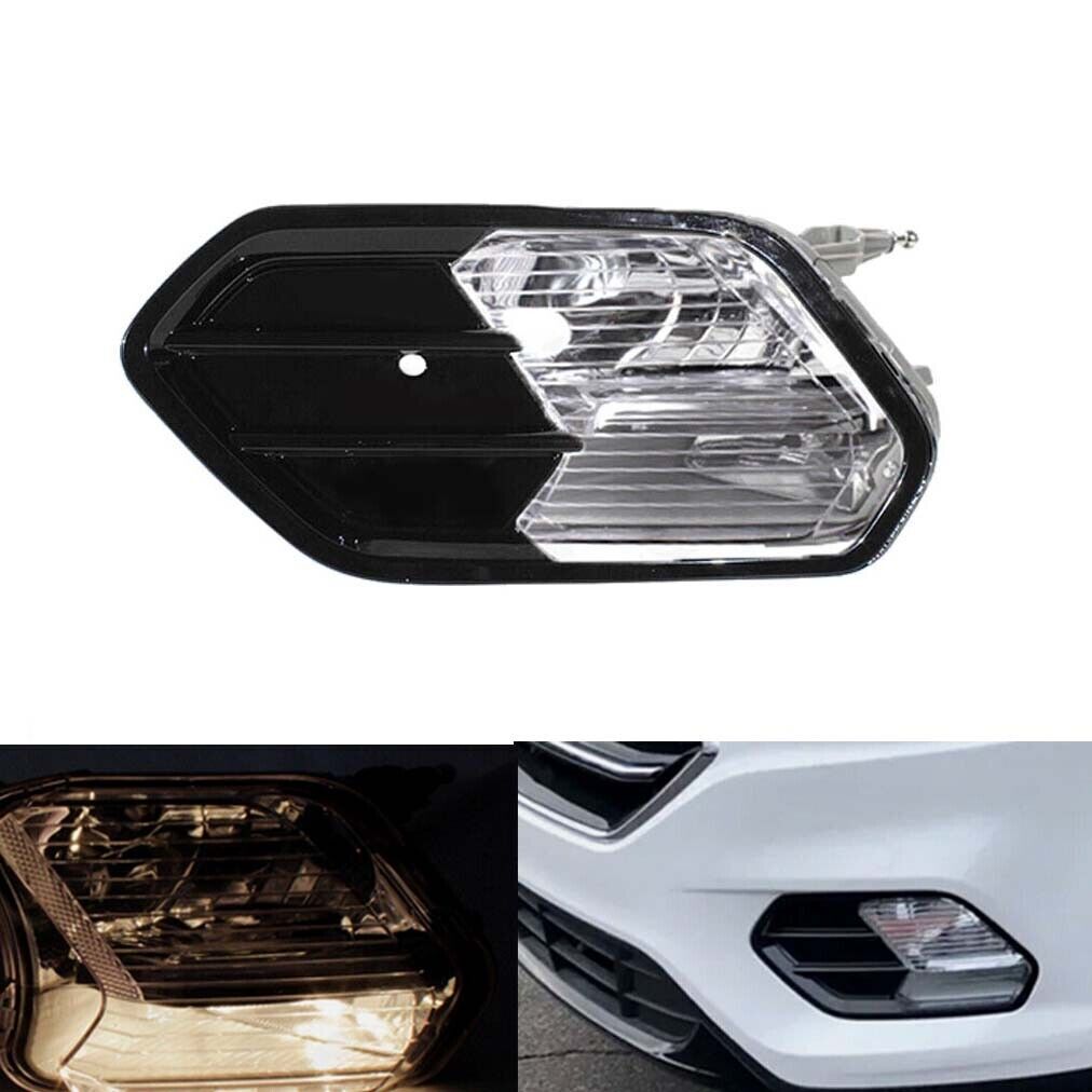 Front Bumper Fog Light Lamp Black Cover for Ford Escape Kuga 2017 2018 2019 Left