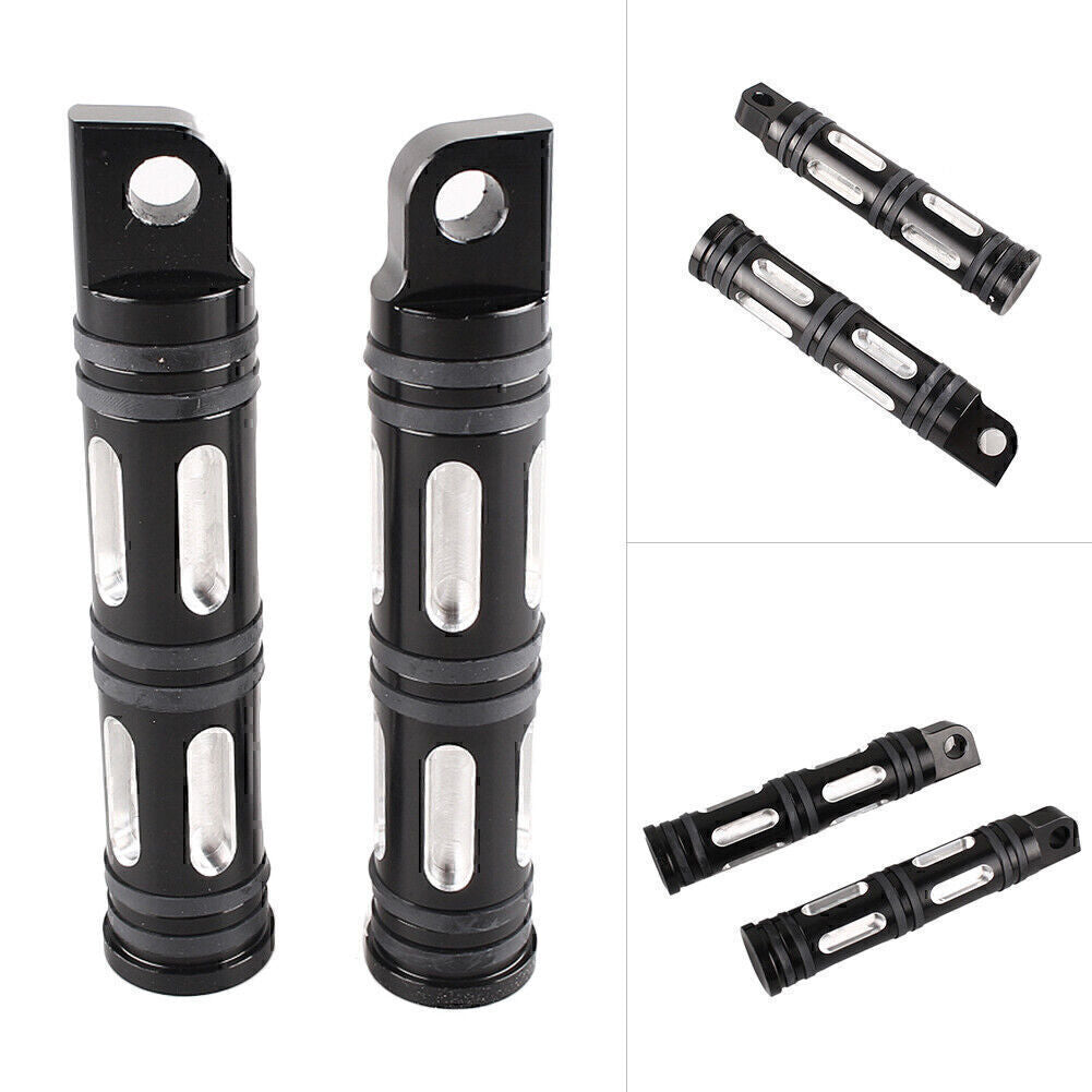 Foot Pegs Footpegs CNC Aluminum Fit for Harley Davidson XL883N FXCW Black