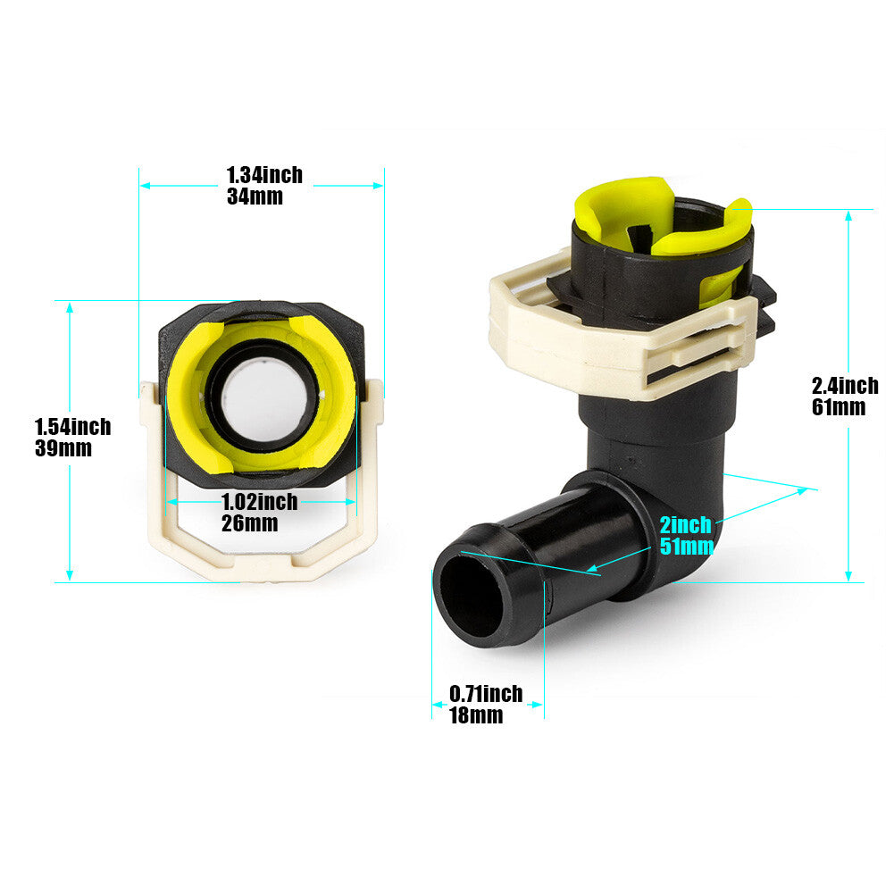 Cooling Water Hose Connector for Mazda 3 CX-7 CX-9 07-2013 B37F-61-240 Replace