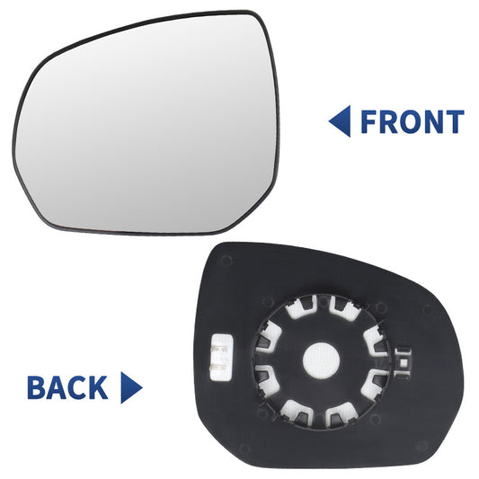 Wide Angle Wing Mirror Glass Clip On w/Heated Left for 2009-2016 for Peugeot 3008