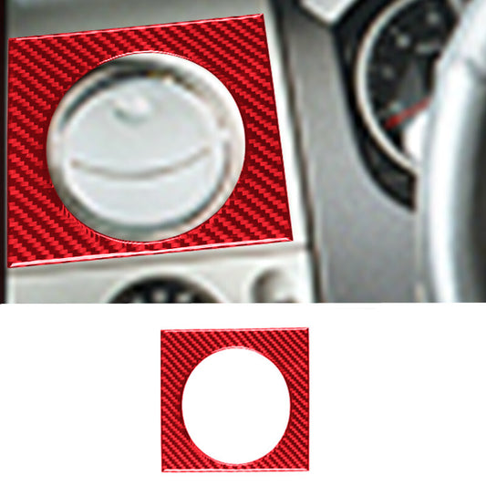 Red Carbon Fiber Driver Side Air Vent Outlet Trim Cover for Ford F150 2004-2008