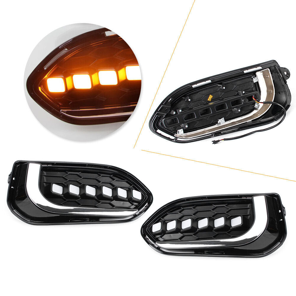 A pair of LED daytime running fog lights for Honda Fit Jazz 2018