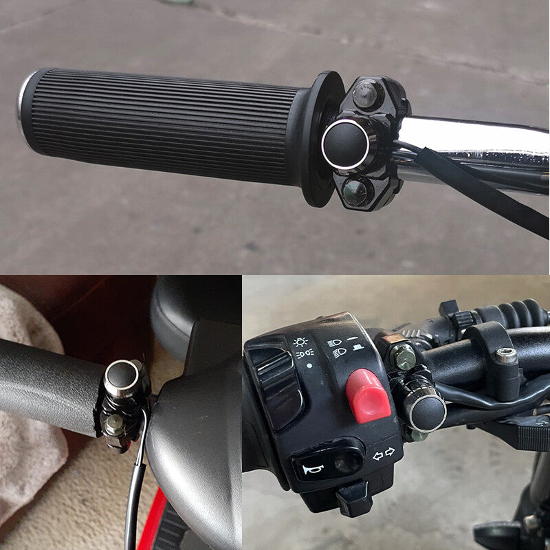 7/8 Aluminum Motorcycle ATV Horn Switch Momentary Button Electric Power Start