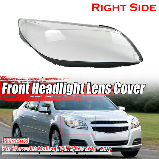 Right Front Headlamp Headlight Lens Cover For 2013 2014 2015 Chevy Malibu LT LTZ