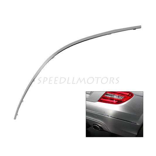 for Mercedes-Benz C250 300 350 C63 AMG 2012 - 2014 Rear Right Chrome Bumper Trim