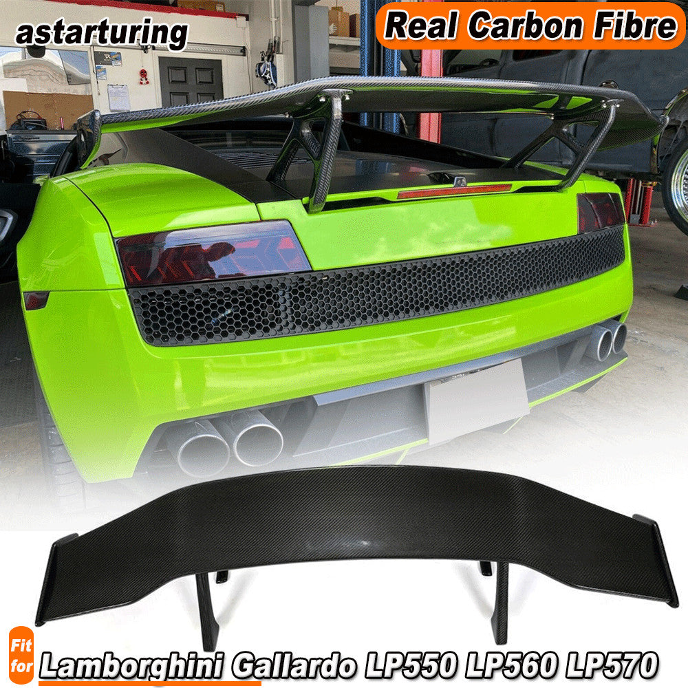 for Lamborghini Gallardo LP550 LP560 LP570 REAL CARBON Rear Trunk Spoiler GTWing