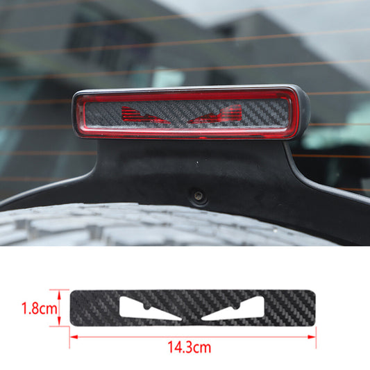 Carbon Fiber Third High Brake Light Sticker Cover for Jeep for Wrangler JL JT 2018+