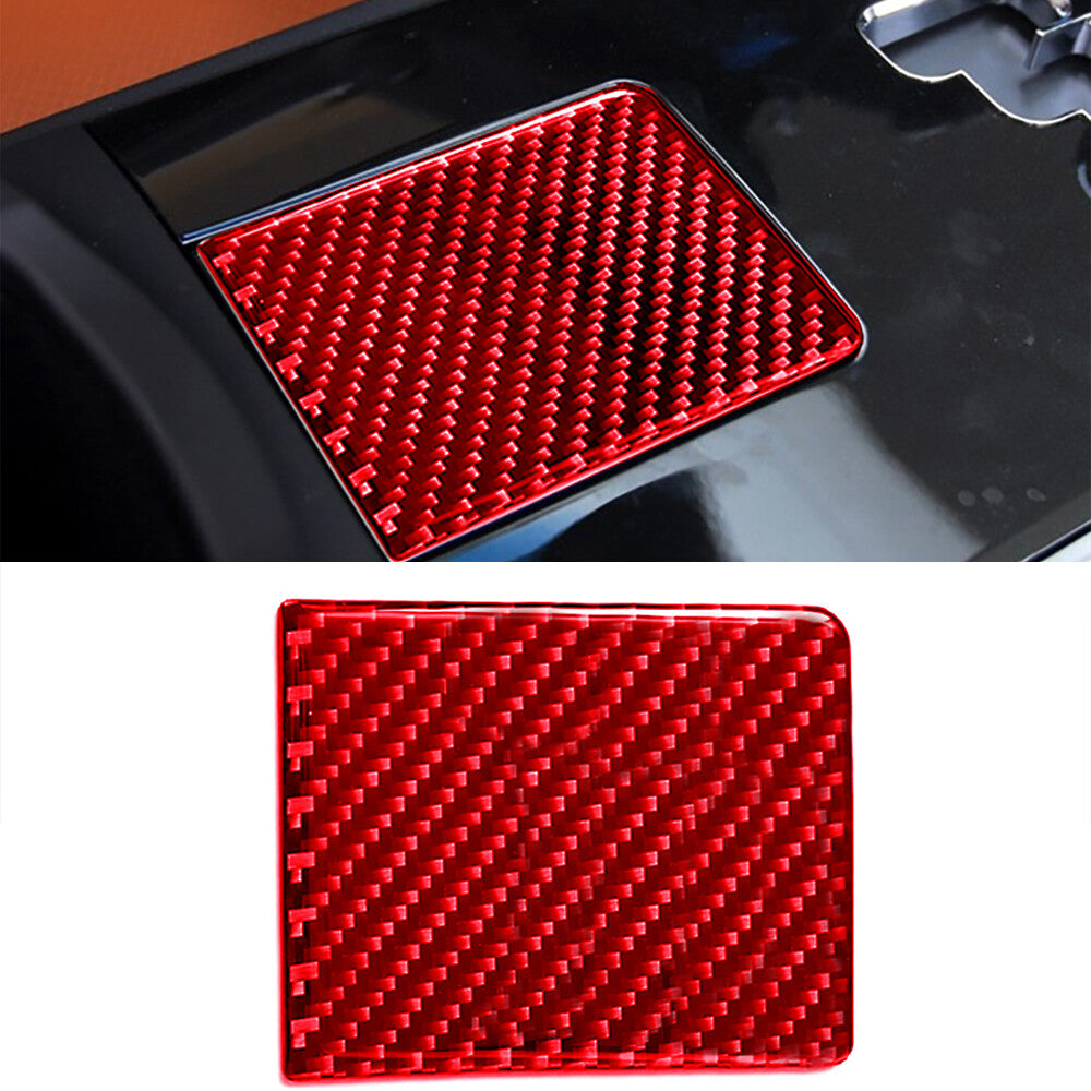 Red carbon fiber cup holder lid interior trim suitable for IS250 350 2006-12