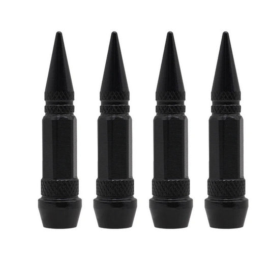 4-piece car tire valve cover rod air dust cover dustproof blue rocket for Chevrolet