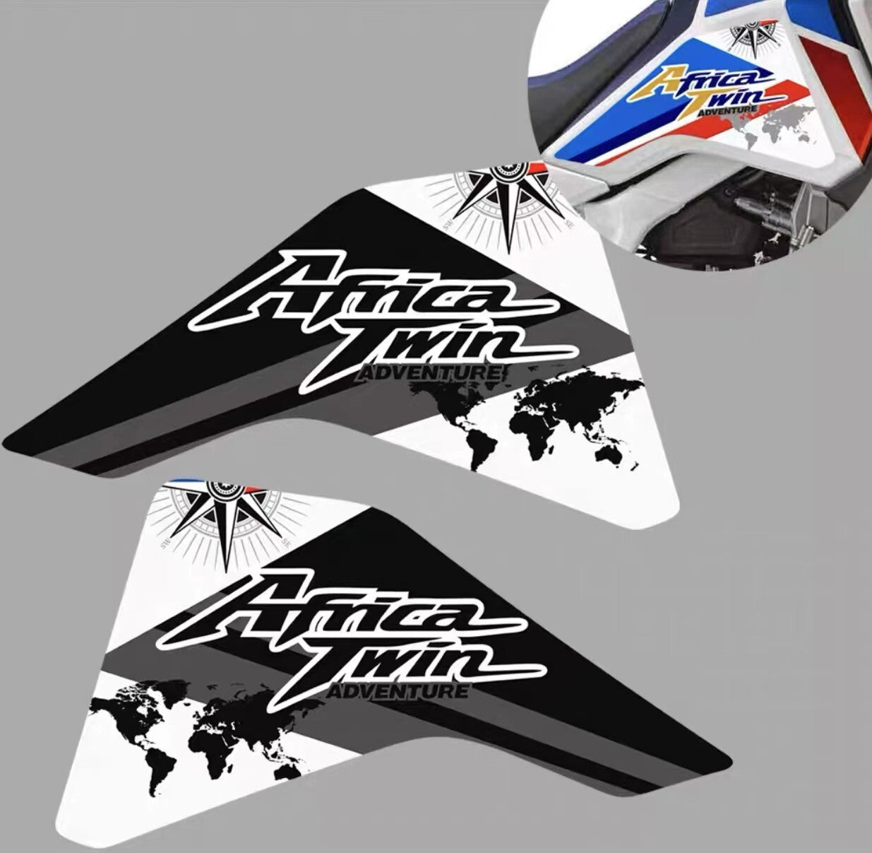 ADESIVI 3D PROTEZIONE FRONTALE COMPATIBILI CON MOTO for HONDA 1100L AFRICA TWIN 2022