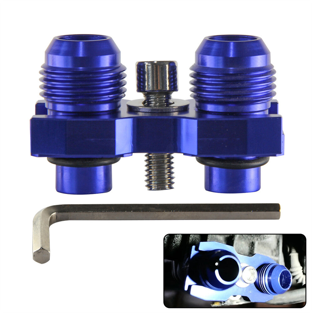 AN10 Oil Cooler Adapter Fitting for BMW E36 E46 E82 E9X 135/335 E46 M3 E90 Blue