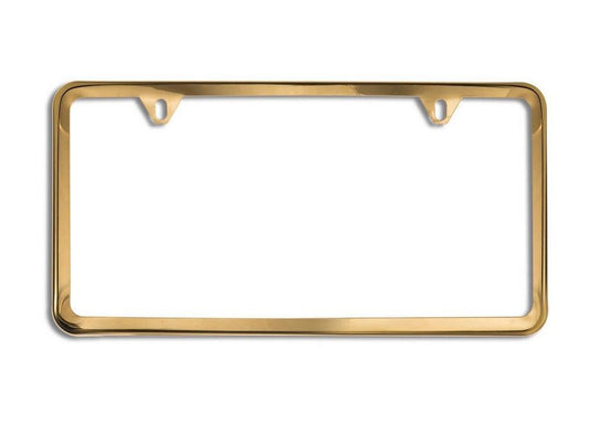 1 piece car license plate frame cover cap rear boot trunk gold for Volvo