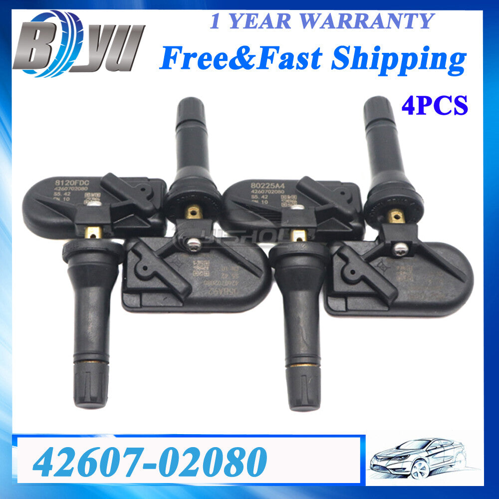 Set 4PCS 42607-02080 TPMS Tire Pressure Sensor for Toyota for Corolla Levin/Hybrid