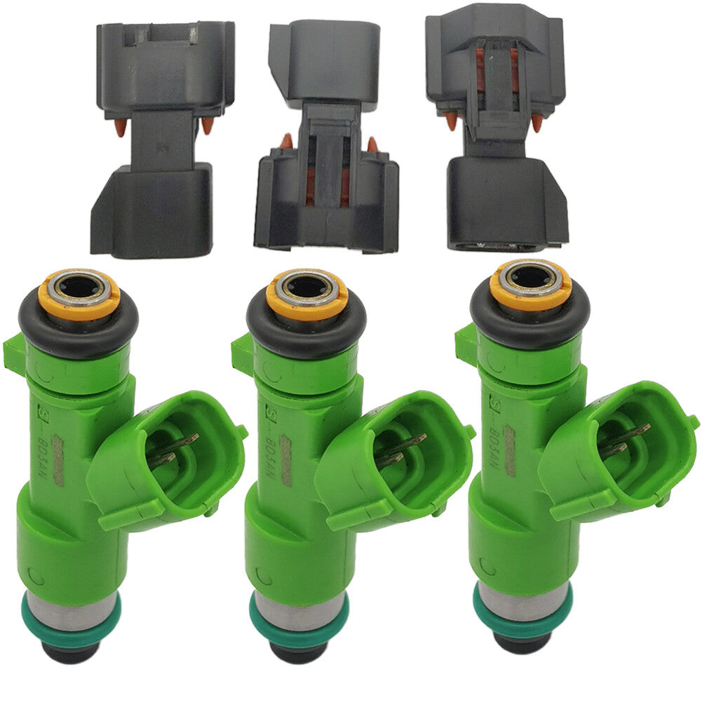 Set of 3 Upgrade Fuel Injectors 12-Hole with connectors Fit For Benelli TNT 1130
