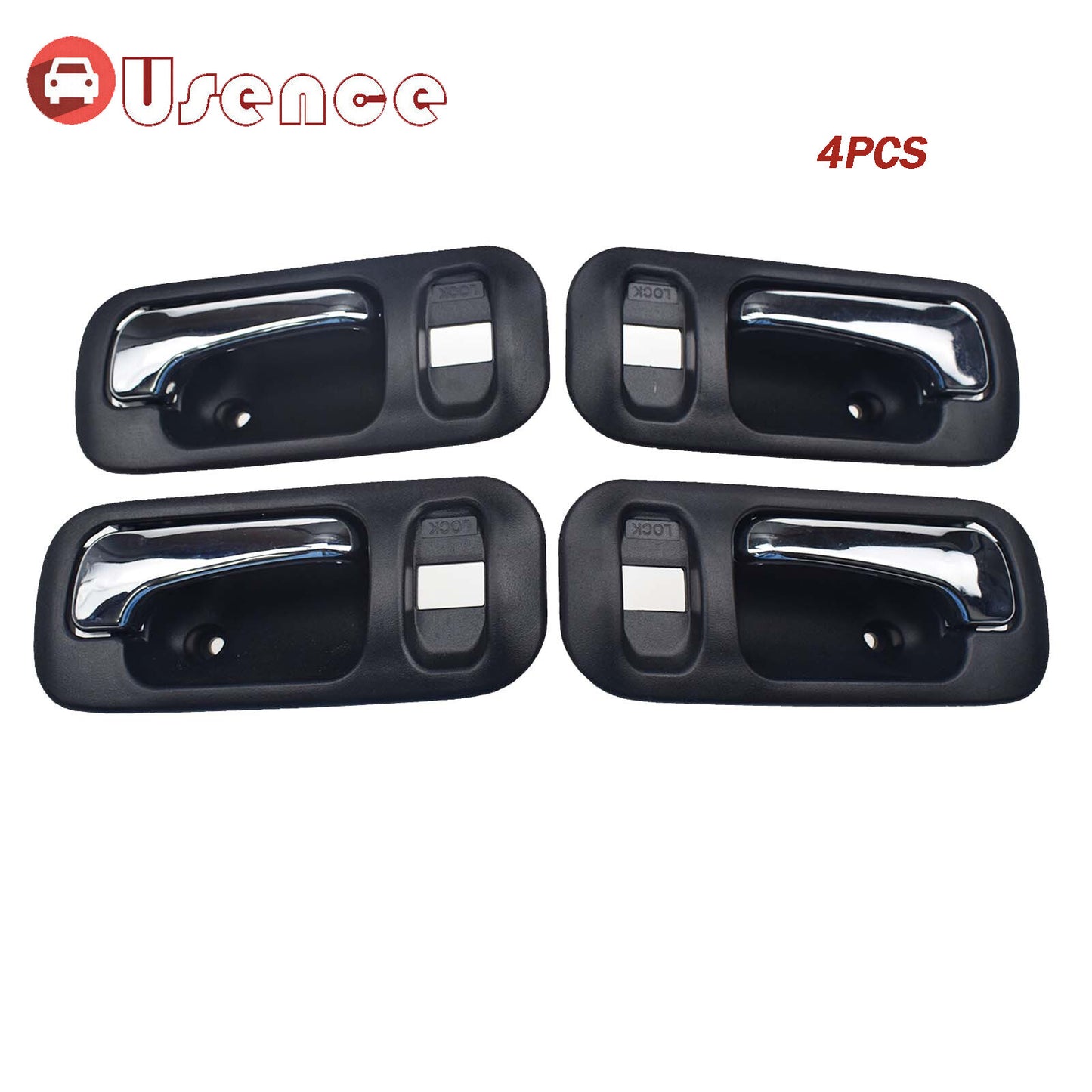 4 PCS Interior Door Handle Front Rear LH RH 72124S10A11ZA For 1997-01 for Honda CR-V