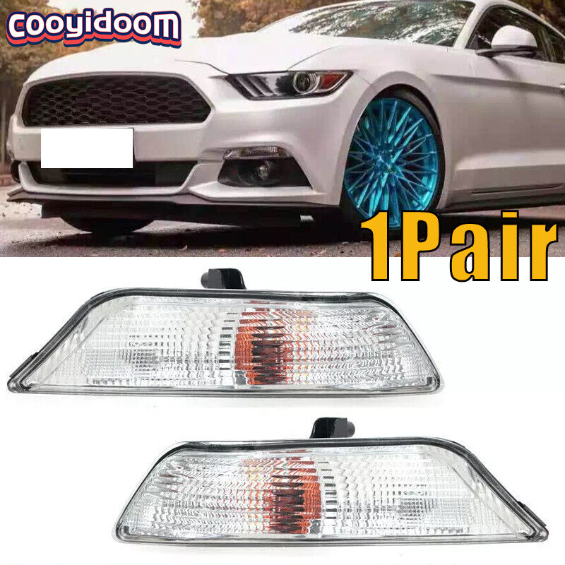 Pair Front Fog Light Turn Signal for Ford for Mustang for MusTang 2.3T/5.0 2015-2017