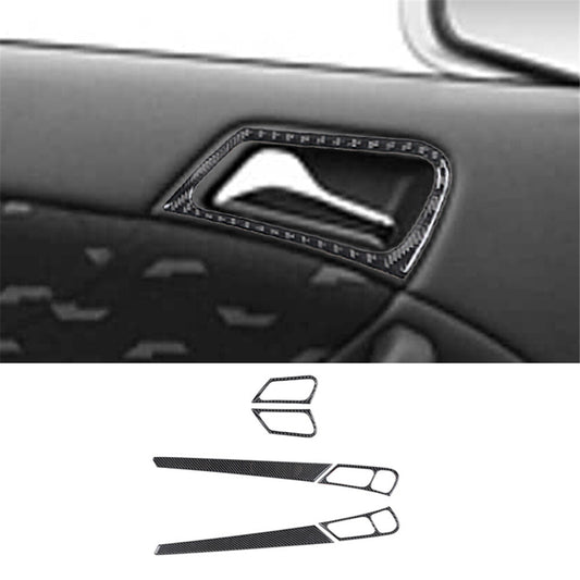6x carbon fiber interior door trim panel for Mercedes-Benz W203 05-07 type C