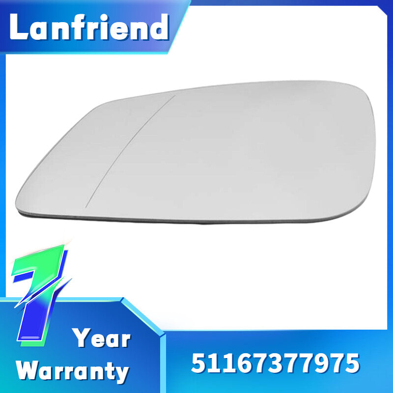 Side Mirror Glass Fit for BMW X1 F48 with Heated Driver Left Side 51167377975
