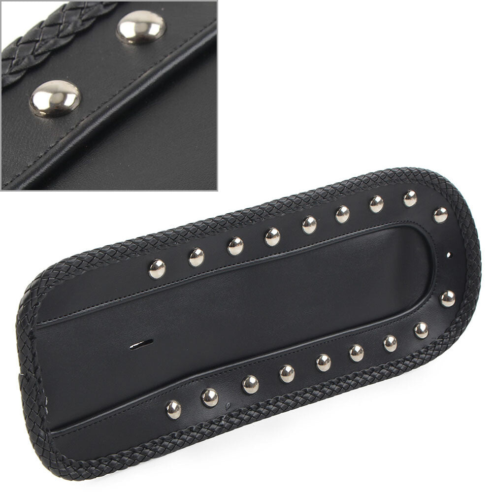 for Harley Sportster XLH 1200 1100 883 PU-Leder Rear Fender Bib Solo for Seat Black