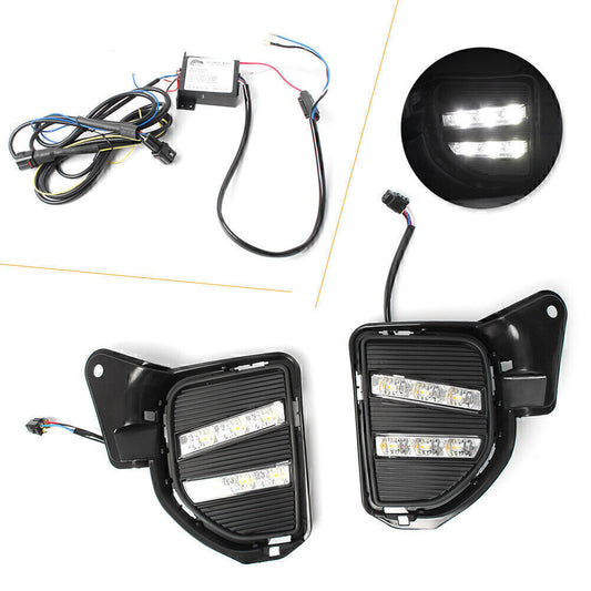 for Toyota Hiace 200 14-17 LED Front Daytime Running Light Turn Signal Lamp DRL