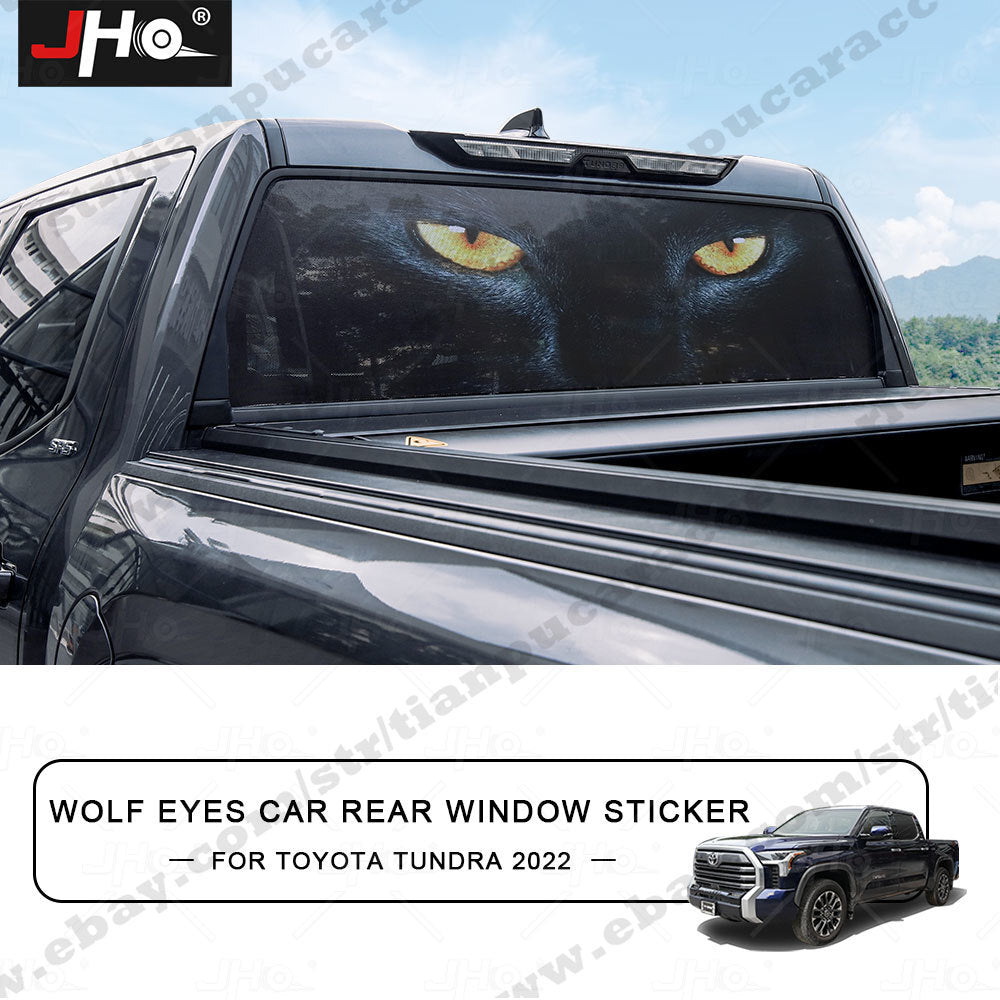 Rear Window Wolf Eyes Decal Vinyl Sticker Graphic for Truck for Toyota Tundra 2022