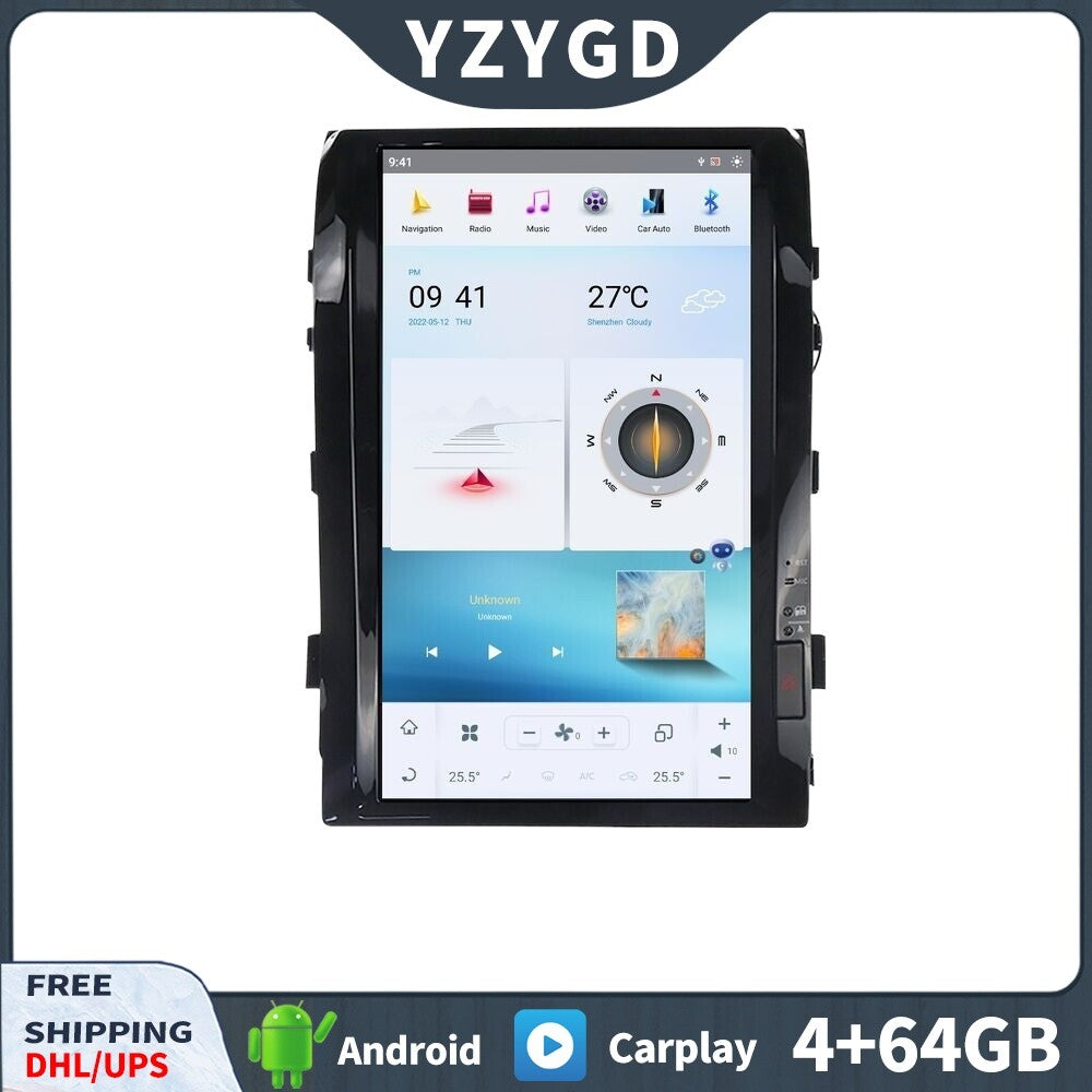 for Toyota for Land Cruiser LC200 2008-2015 Android CarPlay Car Radio Screen 64GB