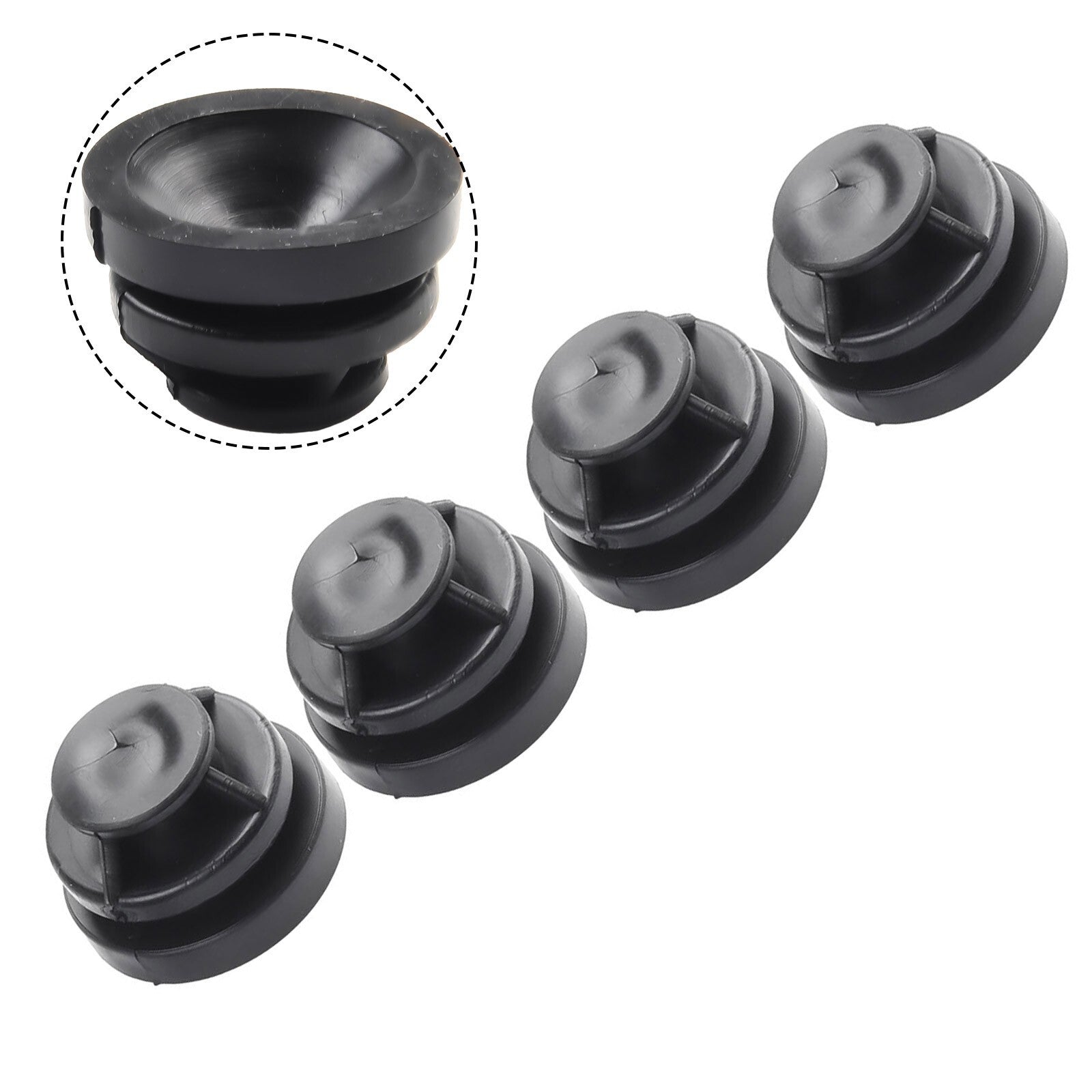 Suitable for Mazda 2, 3, 6, CX-3, CX-5 car engine hood rubber base, black P30110238/ rubber