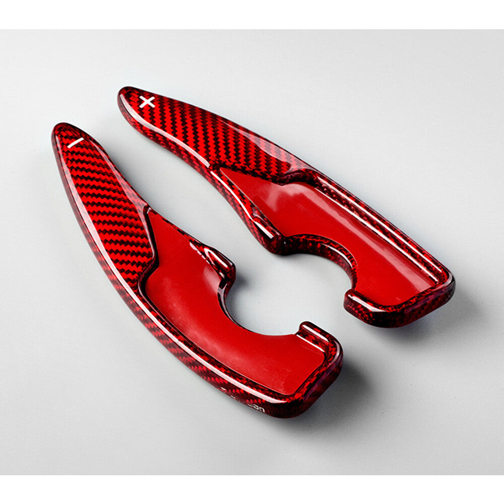 Red Carbon Fiber Steering Wheel Paddles Shifter For Toyot@ 86GT for Subaru BRZ 2017+