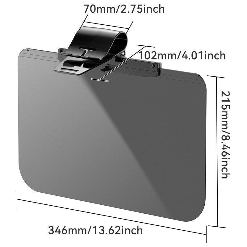 Universal car sun visor extender, windshield anti-glare, automatic sunshade.