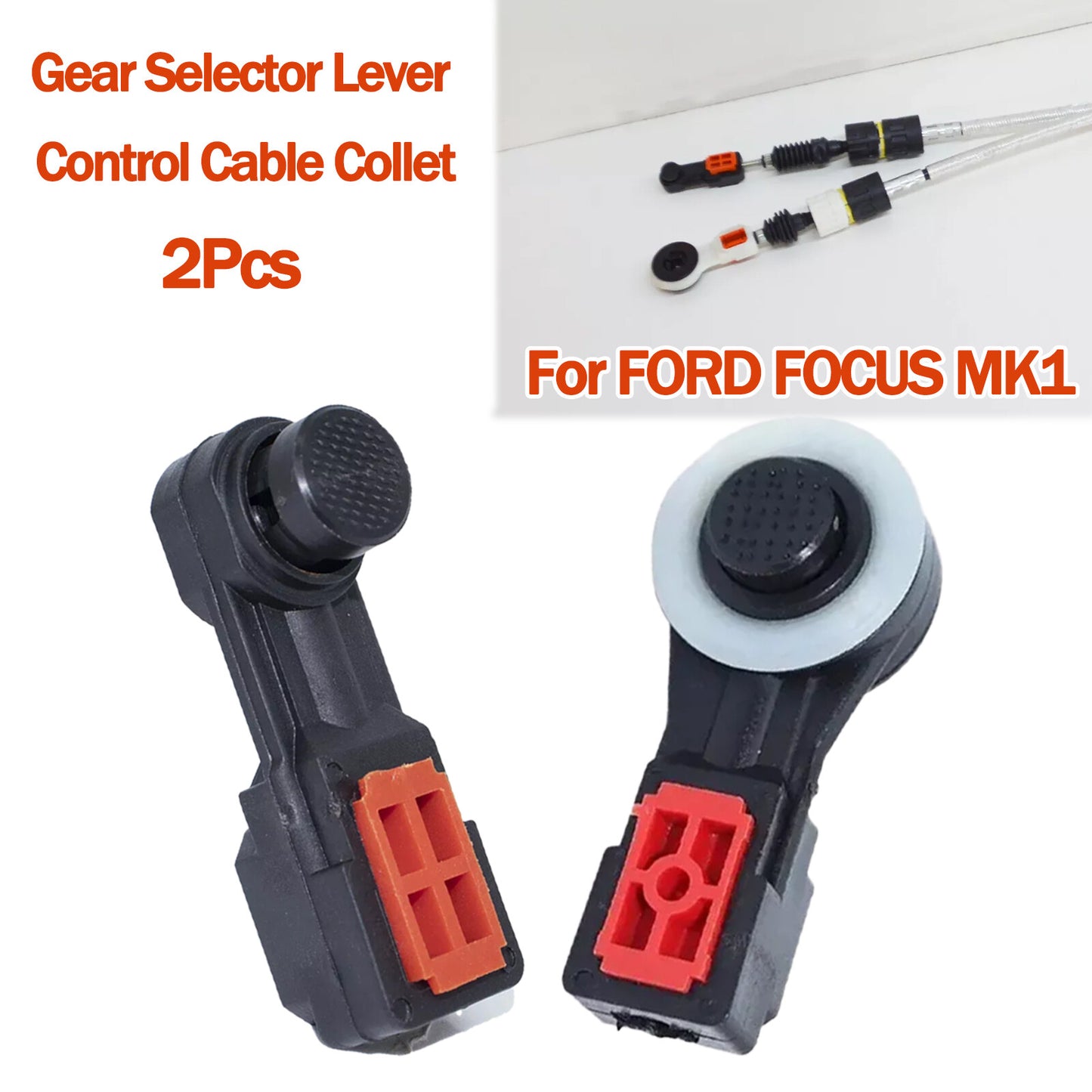 2Pcs for FORD FOCUS MK1 Gear Selector Lever Control Cable Collet 4486724 NEW