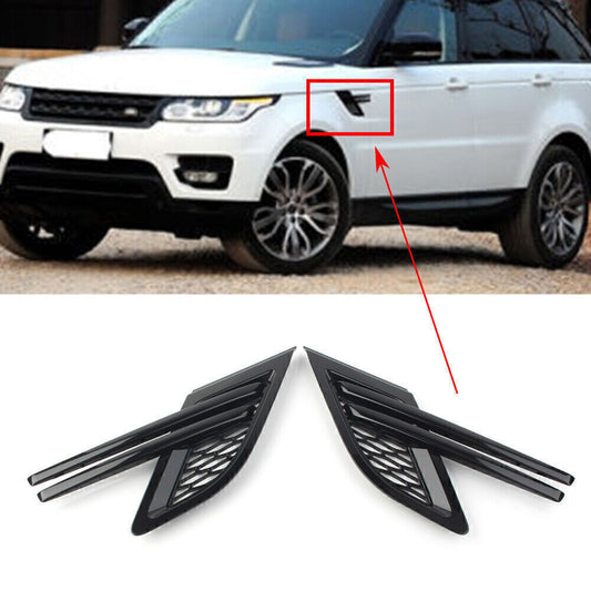 Side Front Grille Mesh Grill Vent Fit for Land Rover for Range Rover Sport 2014-17 2PCS