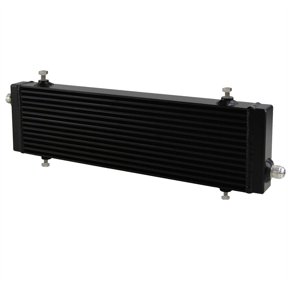 Universal Cross Flow Bar  Plate Oil Cooler Large Core:18.5x5.5x1.58 Black